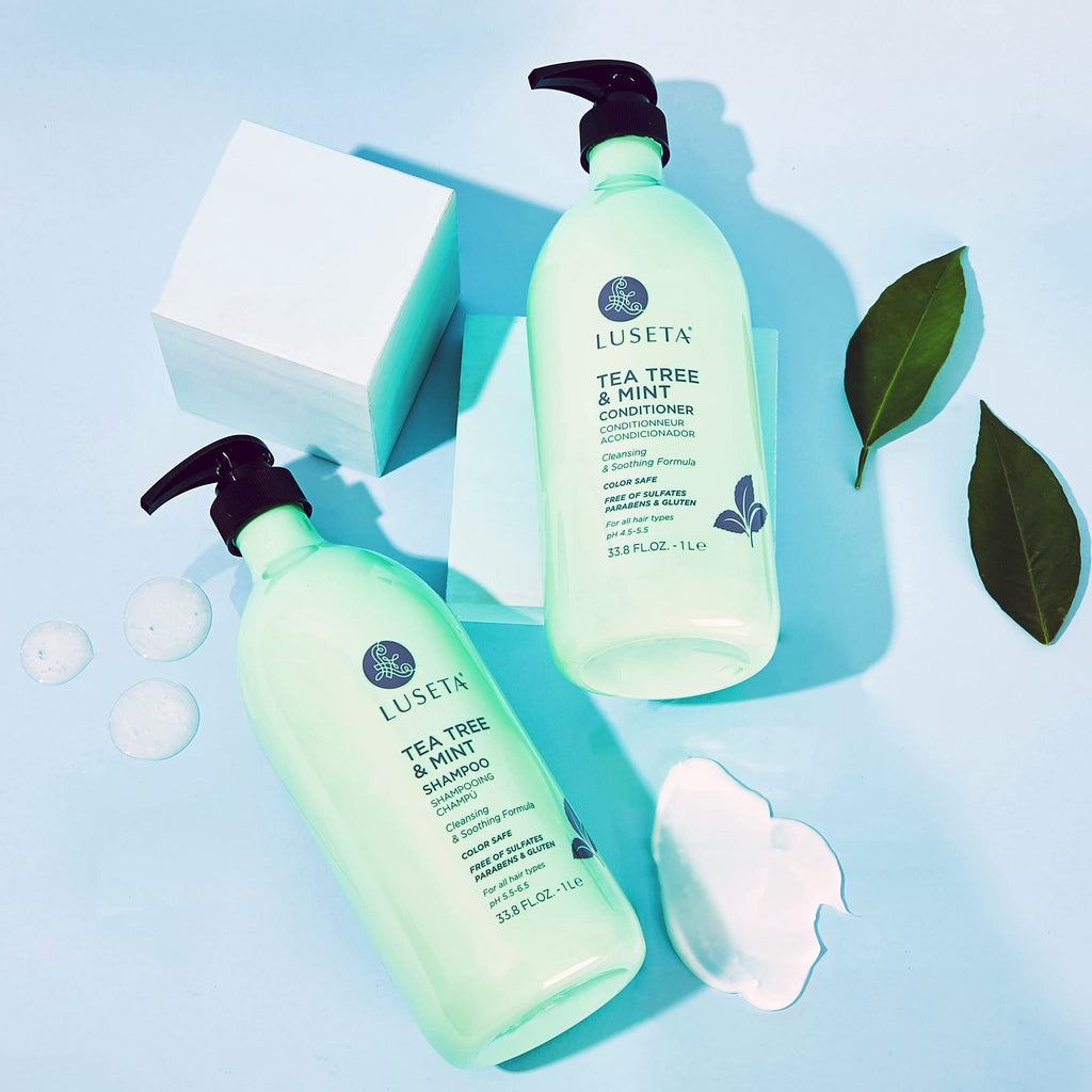 Luseta Tea Tree & Mint Conditioner 33.8 oz – Refreshing, Nourishing Scalp Care (Paraben & Sulfate Free)