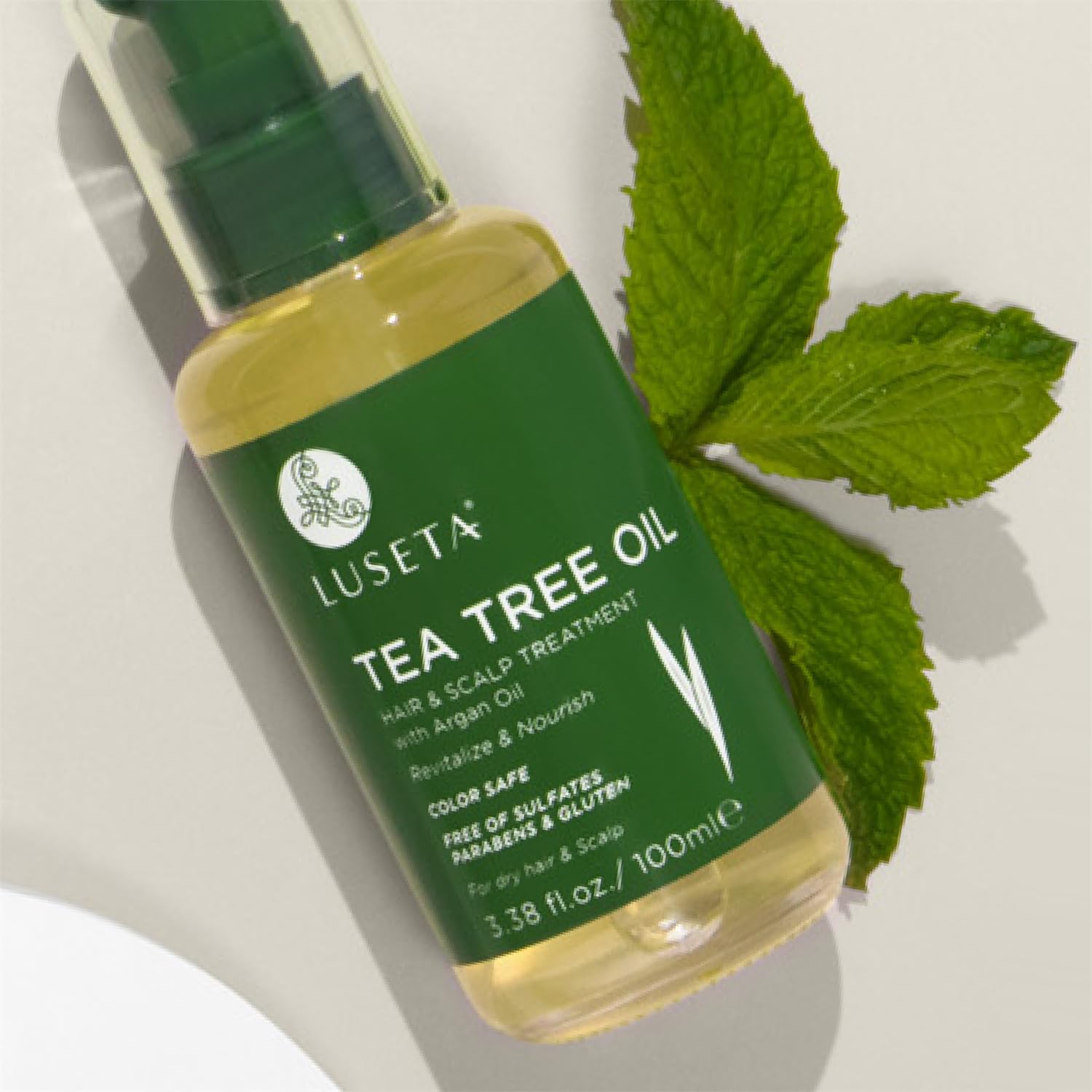 Luseta Tea Tree Oil Hair Serum for Damaged & Oily Hair – Color Safe, 3.38 Fl oz