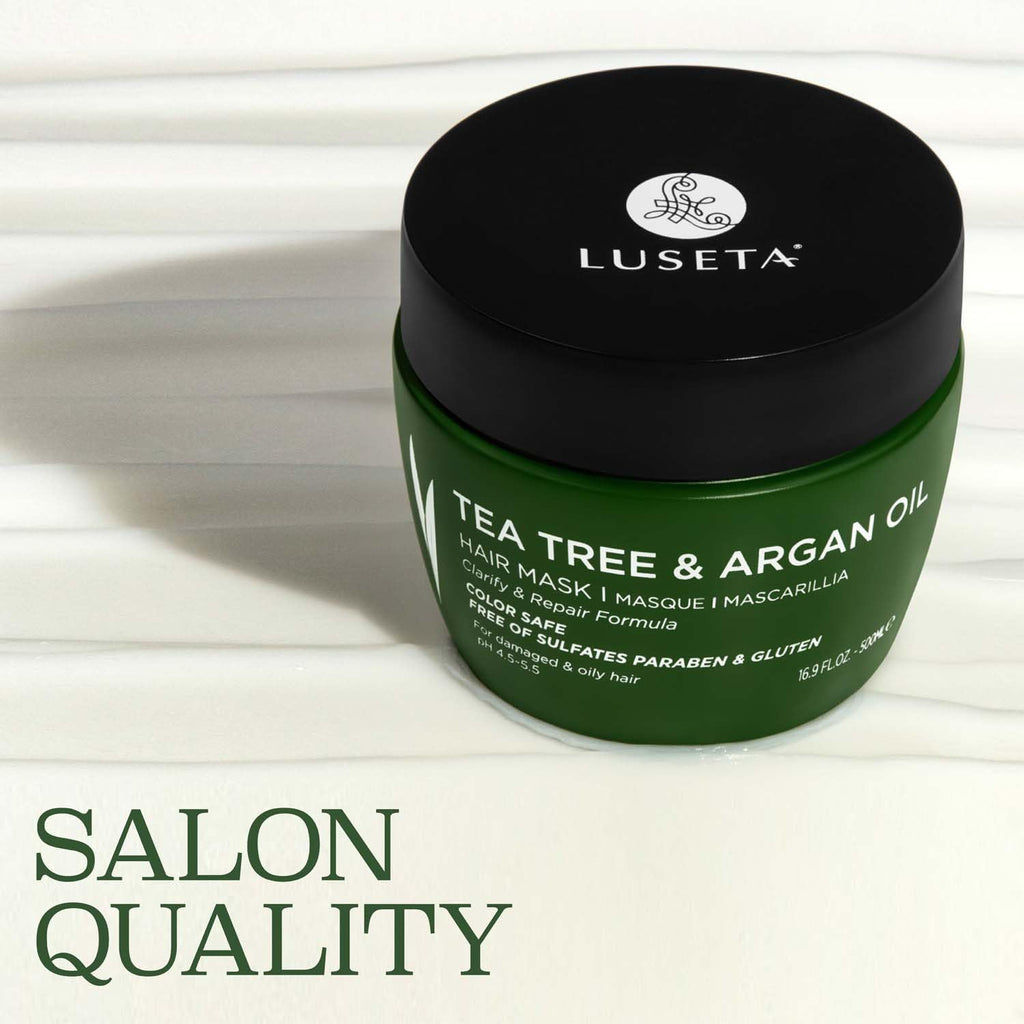 Luseta Tea Tree Oil Hair Mask 16.9 oz – Hydrating, Color-Safe Treatment