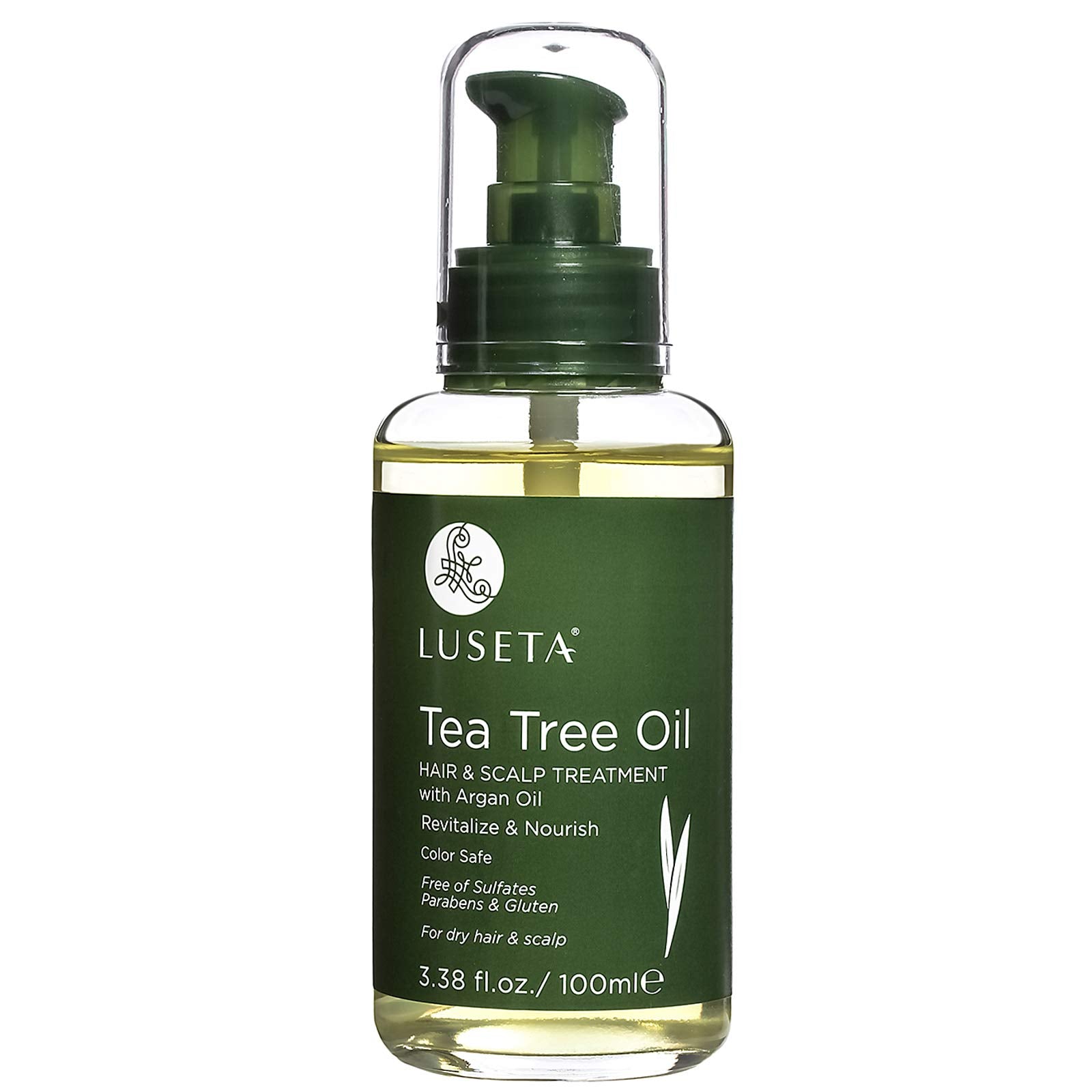 Luseta Tea Tree Oil Hair Serum for Damaged & Oily Hair – Color Safe, 3.38 Fl oz