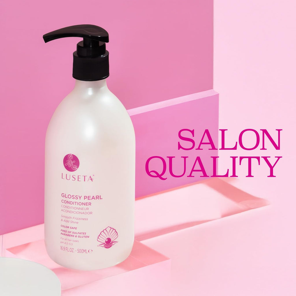 Luseta Glossy Pearl Conditioner — Deep Moisture, Shine & Frizz Control (16.9 fl oz)