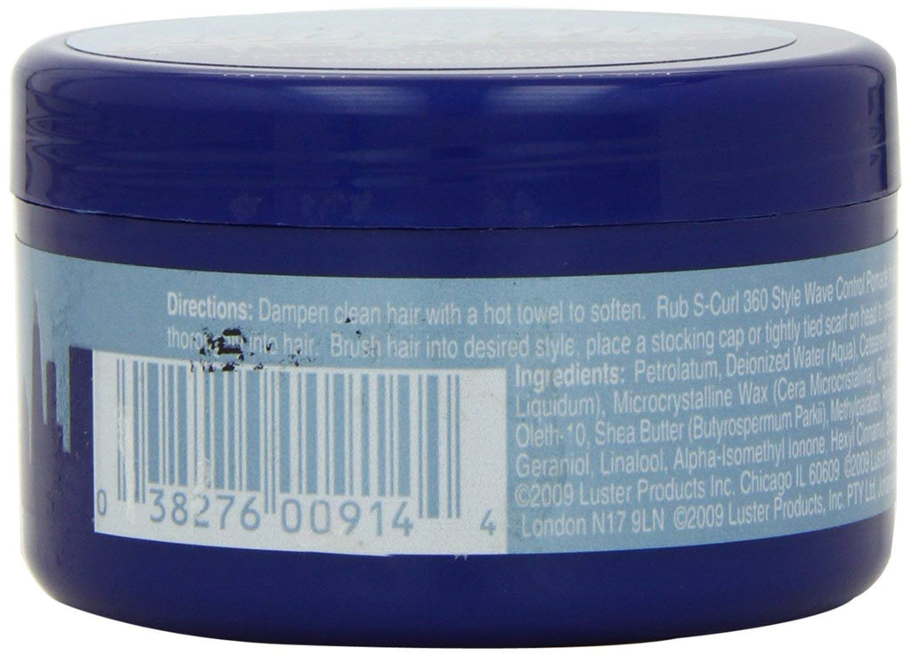 Luster's S-Curl 360 Wave Control Pomade – 6 Pack (3 oz each)