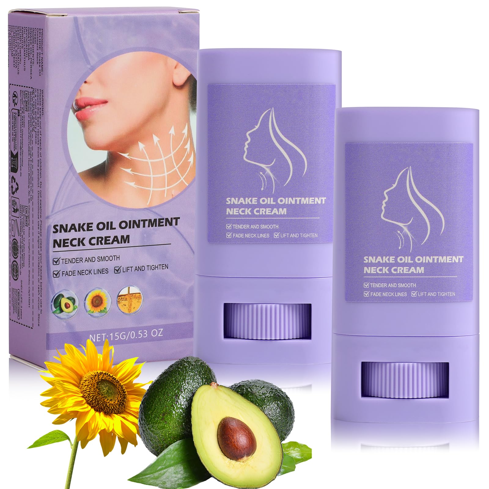 Luvandier Samuwak Neck Care Stick & Cream – Moisturizing, Lifting & Firming for Women