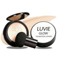 Luvie Glow Foundation for Mature Skin – Warm Cushion CC Cream with Hyaluronic Acid