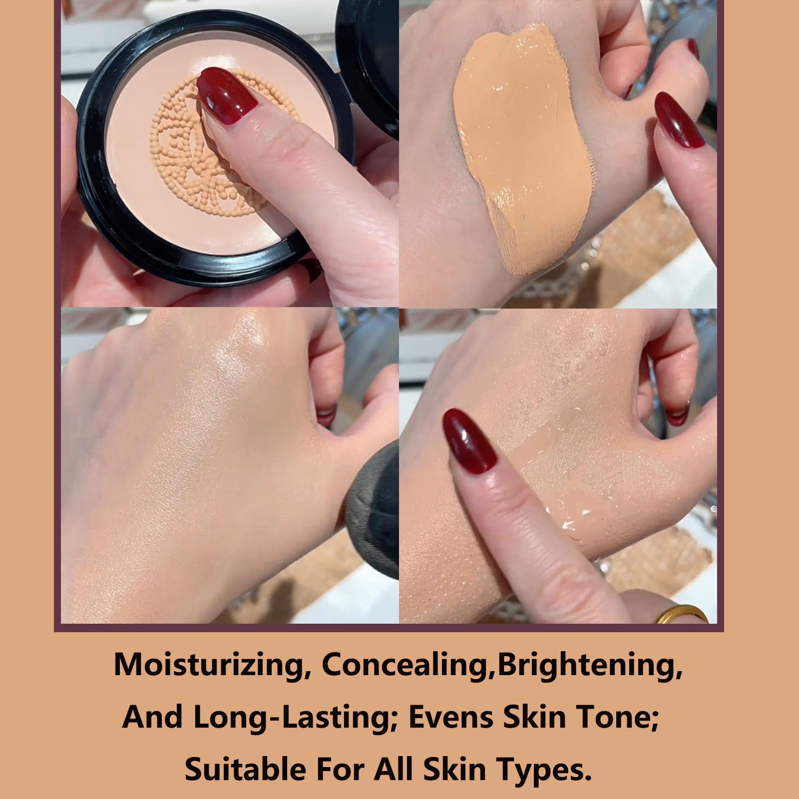 2026 Luvie Glow Foundation Cushion Ivory – Mushroom Head Air Cushion CC Cream