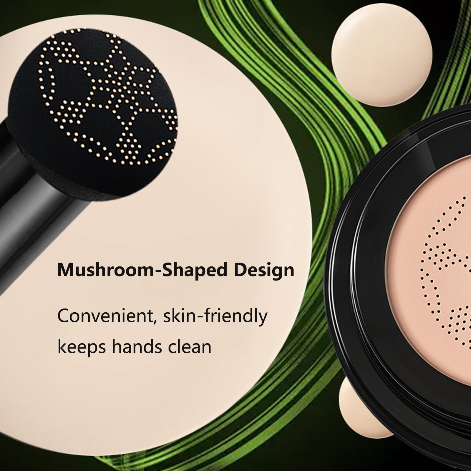 2026 Luvie Glow Foundation Cushion Ivory – Mushroom Head Air Cushion CC Cream