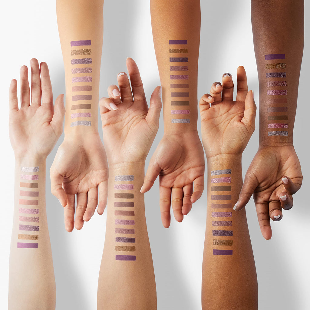 LUXAZA 10PCS Eyeshadow Stick Set – Shimmer & Neutral Brown Metallic Cream Pencils