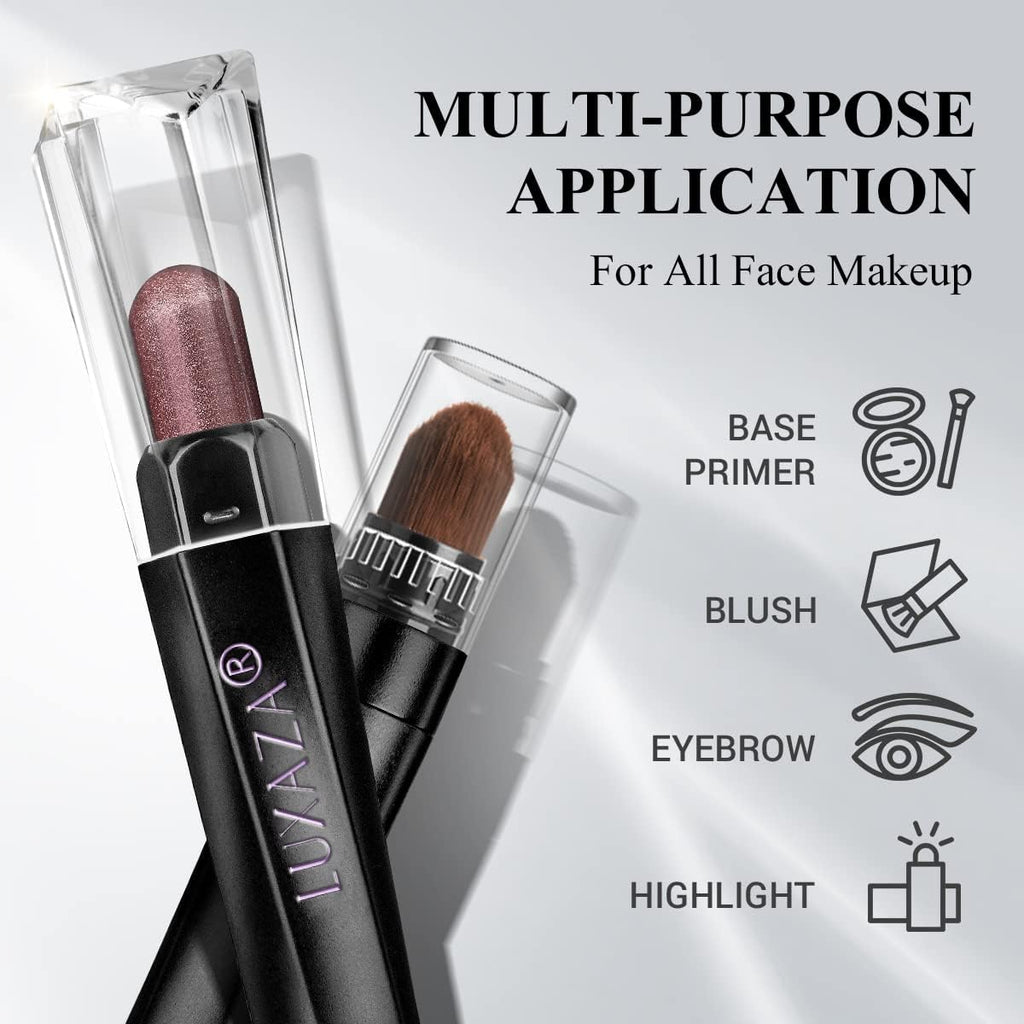 Luxaza 10PCS Eyeshadow Stick Set – Shimmer & Matte Brown Metallic, Waterproof & Smudge-Proof
