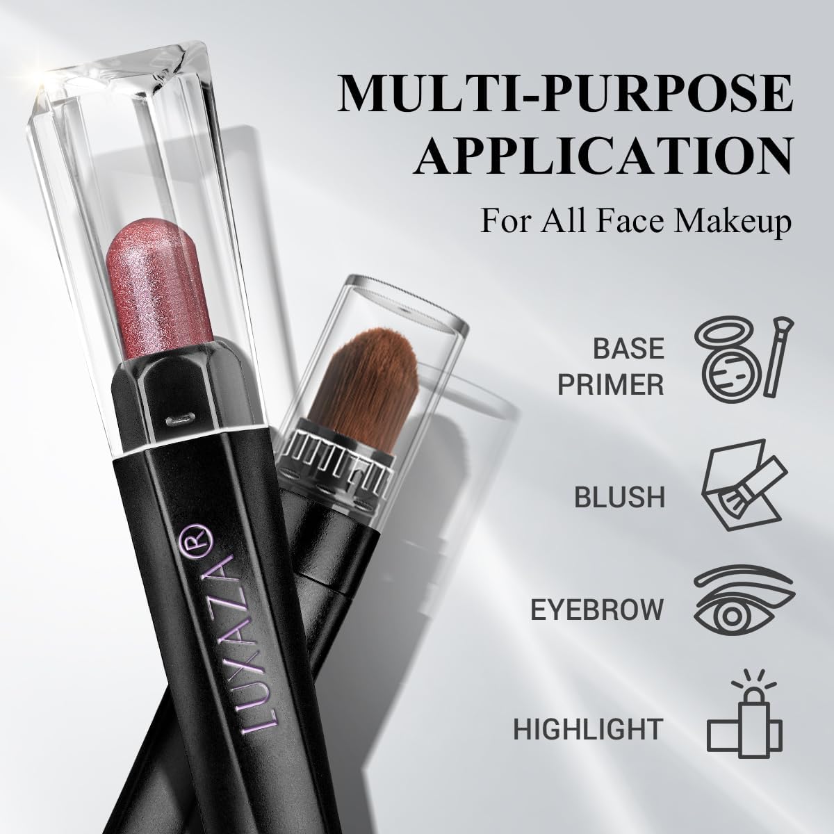LUXAZA 10PCS Eyeshadow Stick – Pro Longwear Cream Eye Shadow Brightener Pencil in Christmas Golden Night