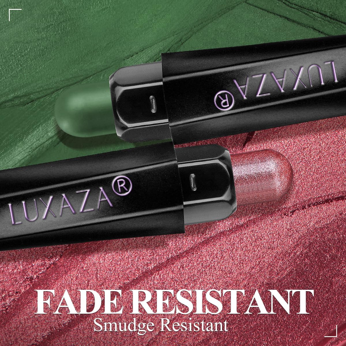 LUXAZA 10PCS Eyeshadow Stick – Pro Longwear Cream Eye Shadow Brightener Pencil in Christmas Golden Night