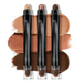 LUXAZA PRO Coral Island Eyeshadow Stick 3-Piece Set | Metallic Shimmer & Matte Cream Eye Shadow & Eyeliner – J2 Coral Island