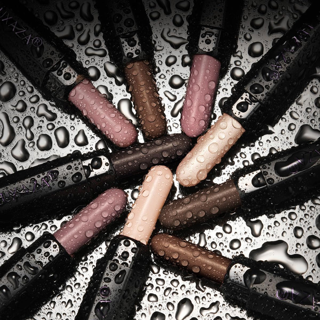 LUXAZA PRO Neutral Eyeshadow Stick 6-Piece Set — Smoky Rose Taupe & Dark Grey