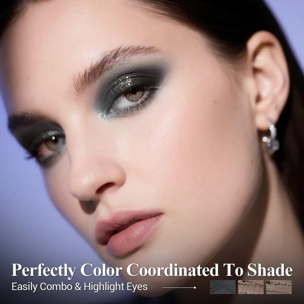 LUXAZA PRO 6PCS Neutral Eyeshadow Stick Set – Matte Cream Eye Shadow & Eyeliner Pencil in B3 Iced Oat