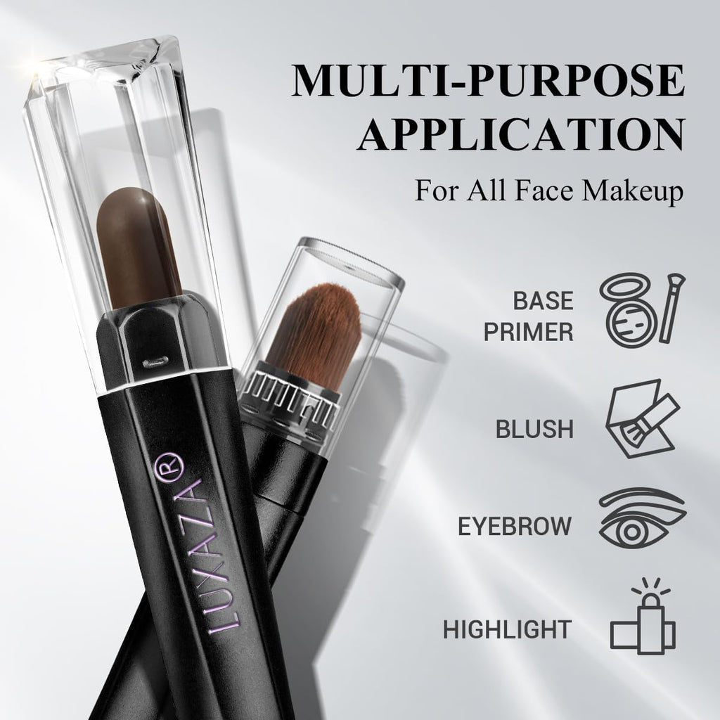 LUXAZA PRO 10PCS Eyeshadow Stick – Shimmer & Matte Brown, Waterproof & Smudge-Proof