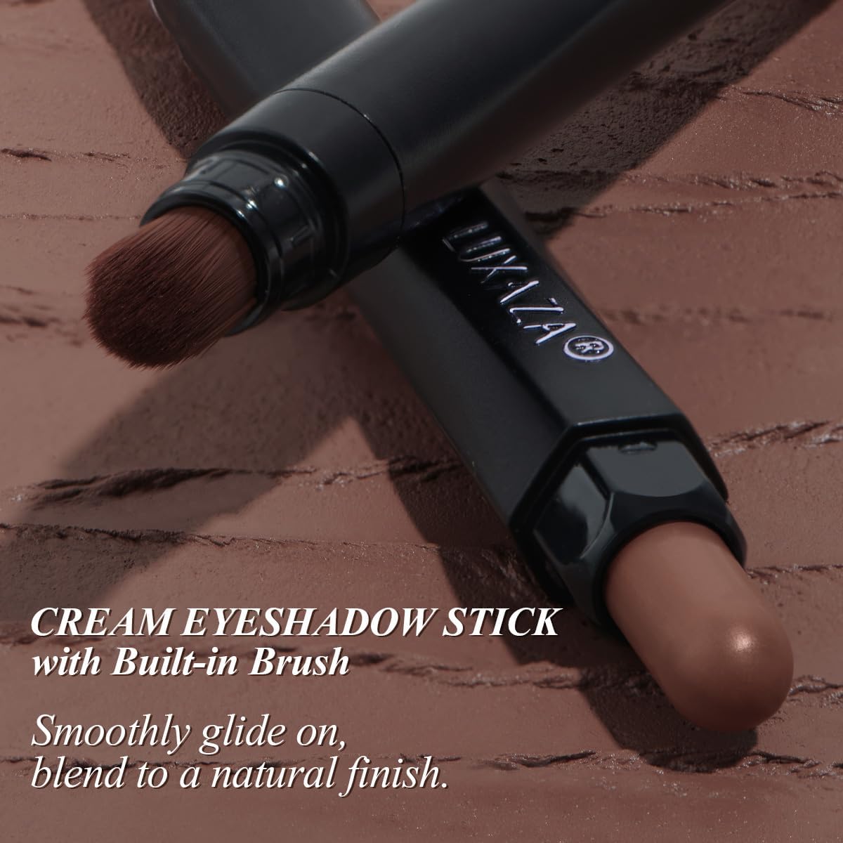 LUXAZA PRO 6PCS Neutral Eyeshadow Stick Set – Matte Cream Eye Shadow & Eyeliner Pencil in B3 Iced Oat