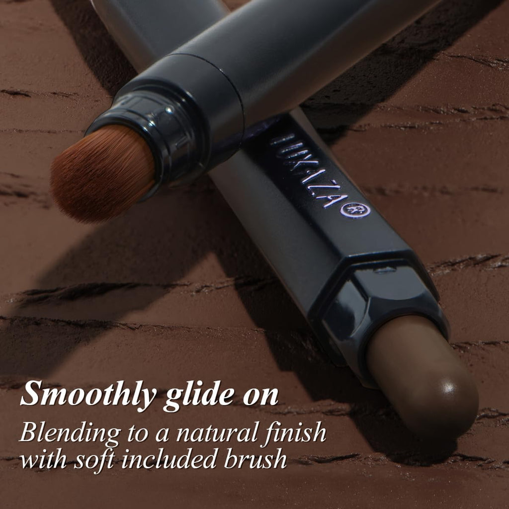LUXAZA PRO 10PCS Eyeshadow Stick – Shimmer & Matte Brown, Waterproof & Smudge-Proof
