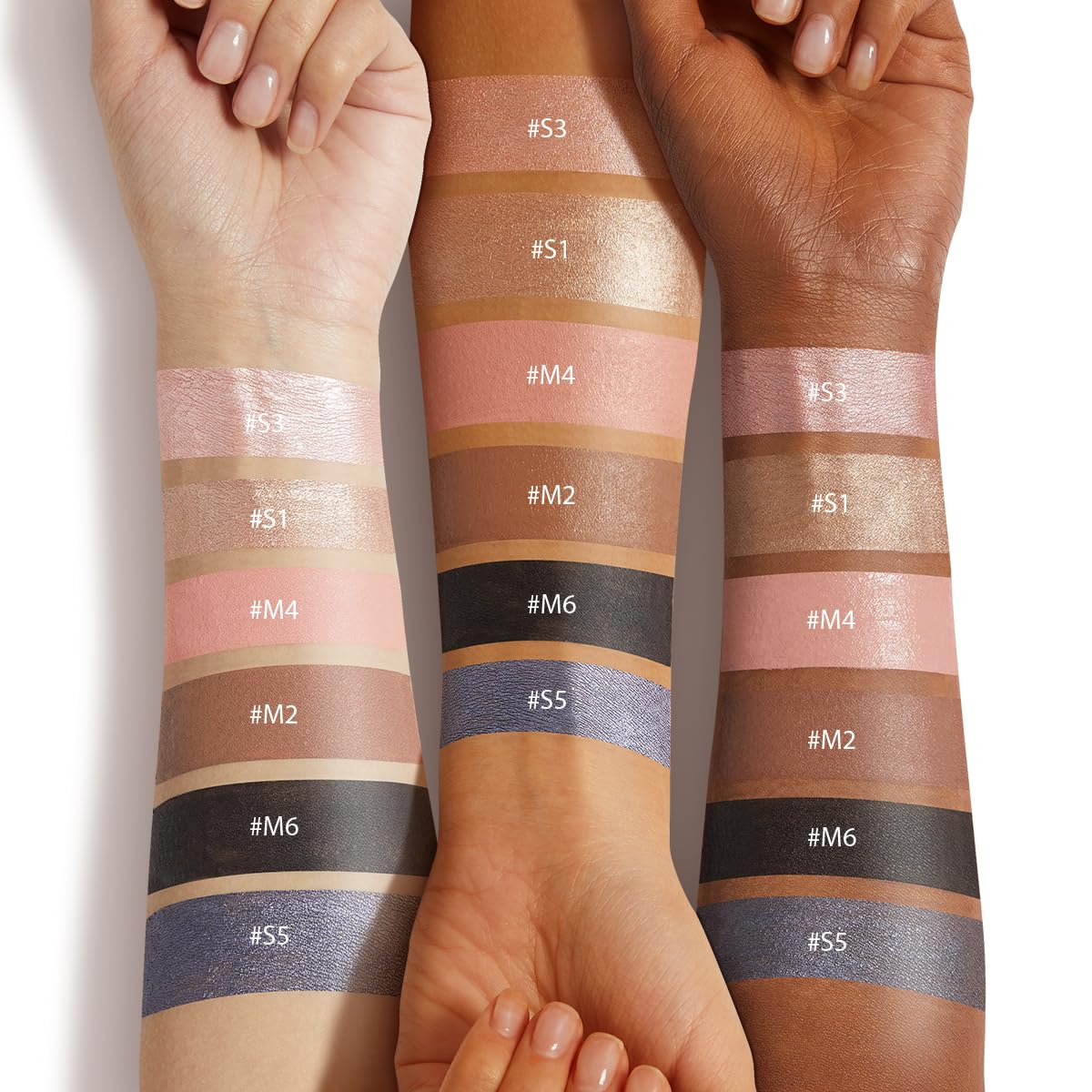 LUXAZA PRO 2PCS Eyeshadow Stick – Creamy Caramel-Latte Shimmer with Built-In Brush & Sharpener