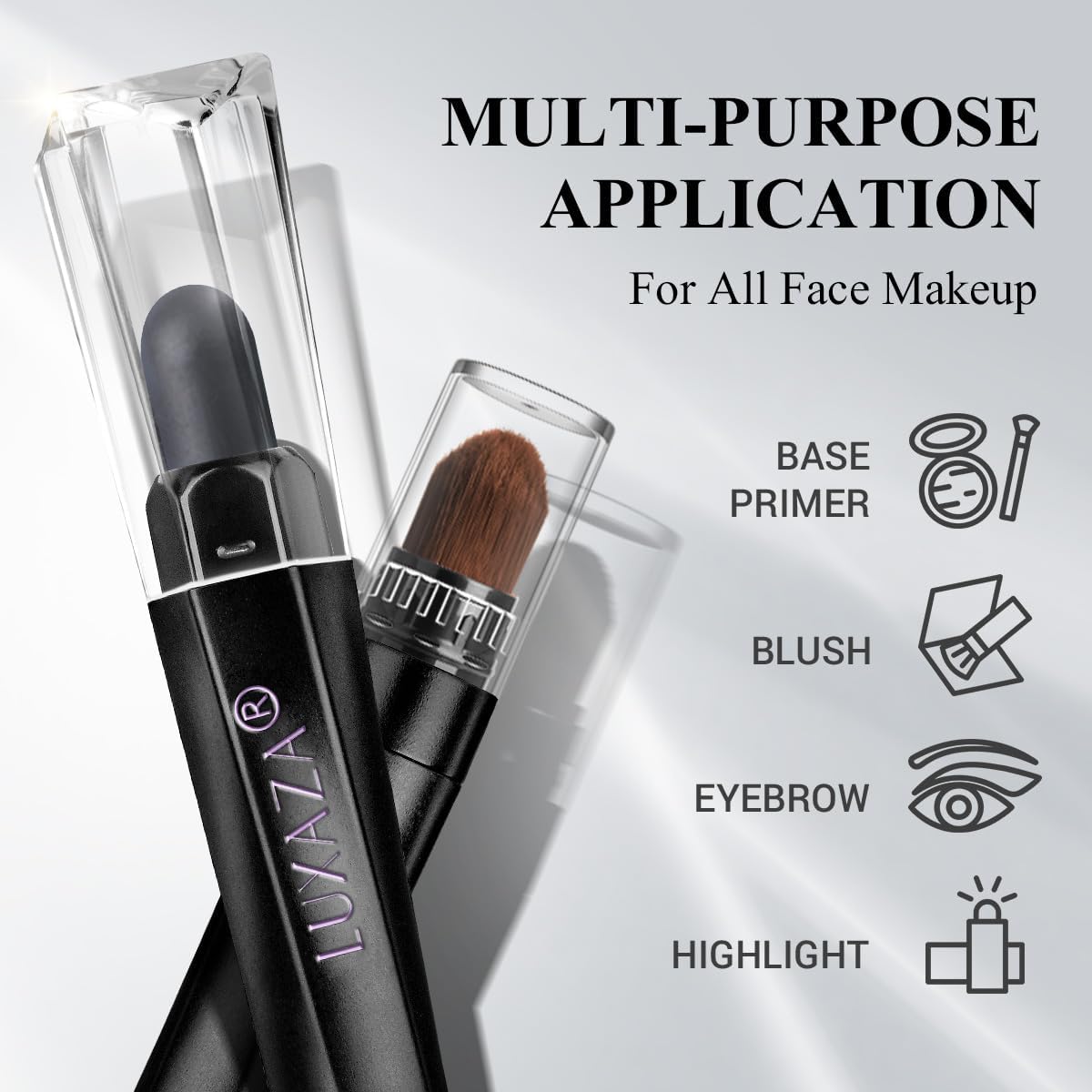 LUXAZA PRO 6PCS Neutral Eyeshadow Stick Set – Matte Cream Eye Shadow & Eyeliner Pencil in B3 Iced Oat