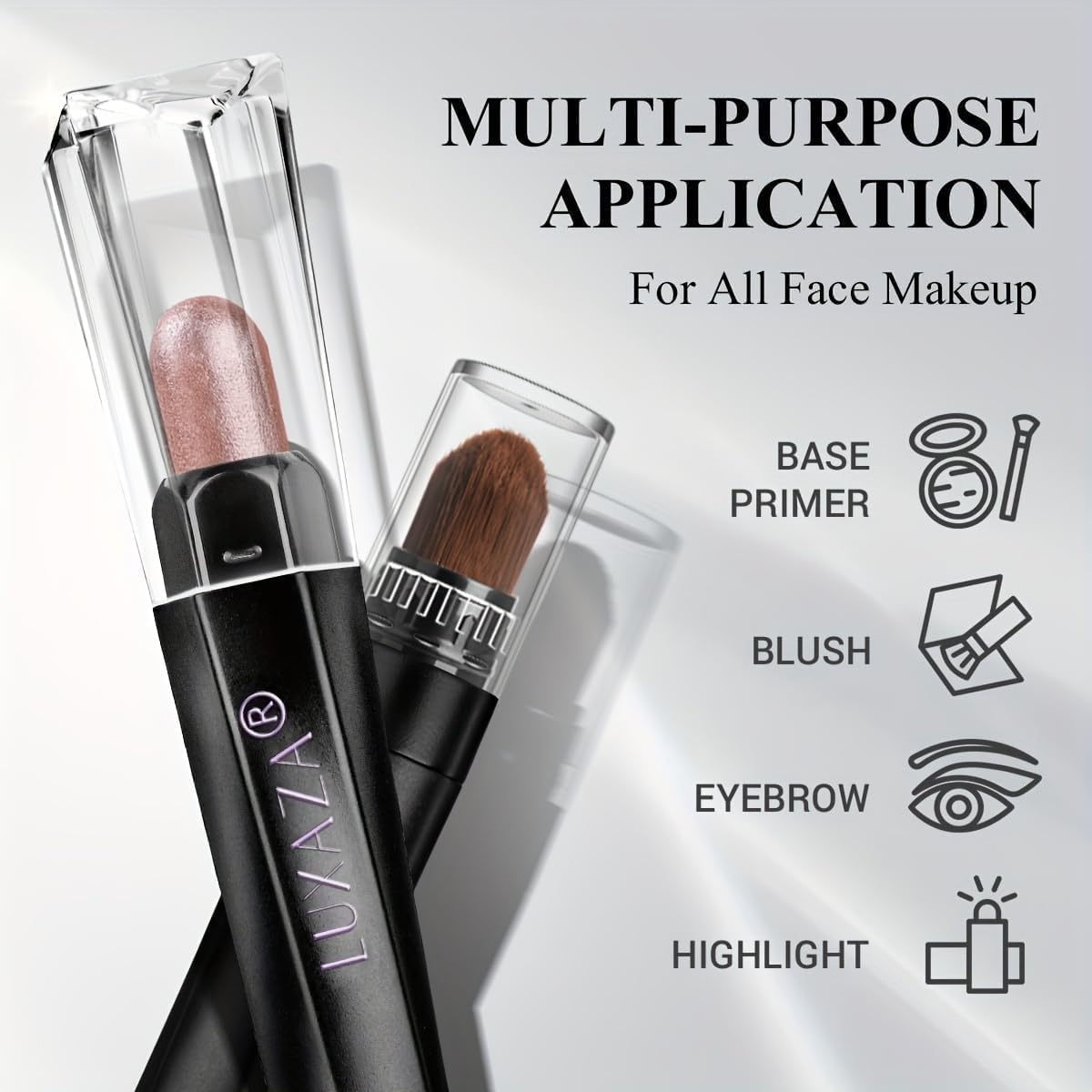 LUXAZA PRO Brown Eyeshadow Stick Set – 6pcs Neutral Shimmer & Matte Cream Palette | Dusk Bloom
