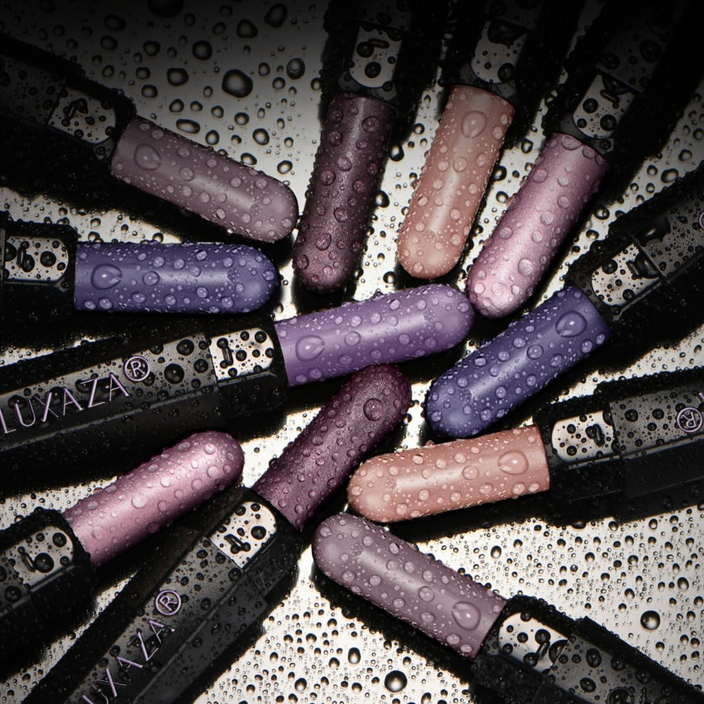 LUXAZA PRO Purple Eyeshadow Stick 6-Piece Set | Metallic Shimmer Cream Palette - BLUEBERRY