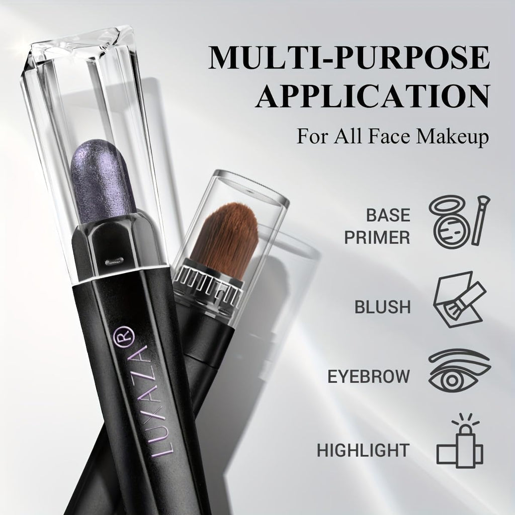 Luxaza Pro Plum Eyeshadow Stick Set 6pc – Neutral Shimmer & Matte Palette