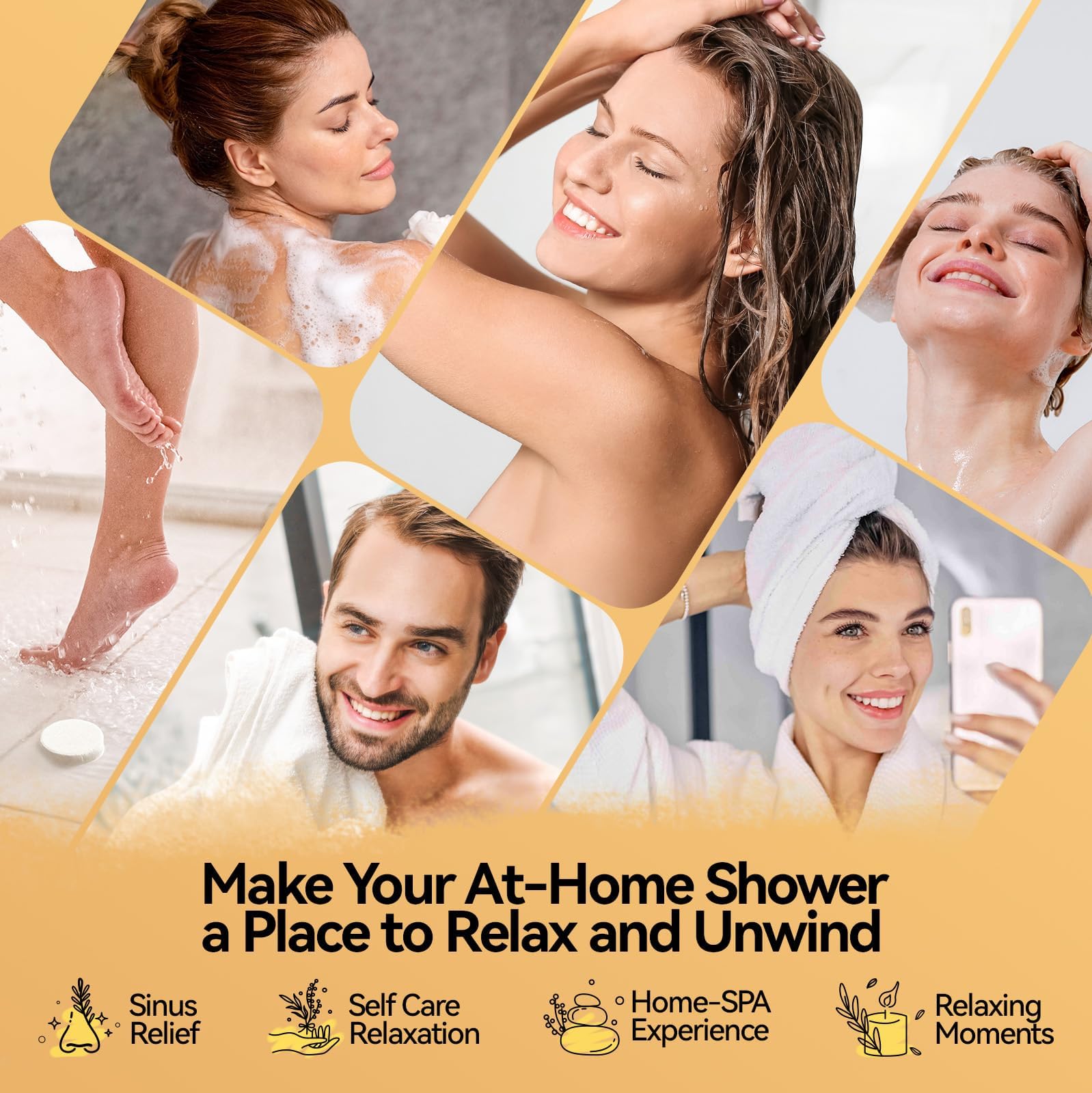 LUXDOUCE Shower Steamer 21-Pack – Aromatherapy Shower Bombs with Pure Essential Oils (3 Scents)