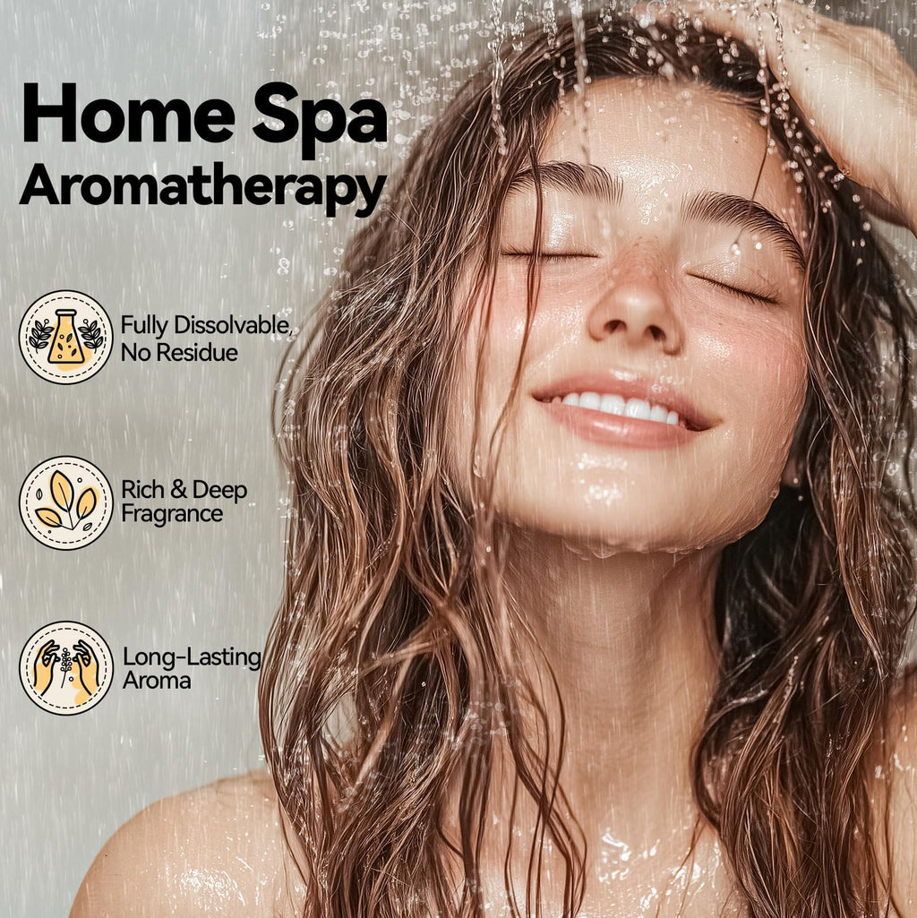 LUXDOUCE Shower Steamer 21-Pack – Aromatherapy Shower Bombs with Pure Essential Oils (3 Scents)