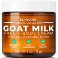 LuxeJoie Goat Milk Lotion Moisturizer – Lightweight, Fast-Absorbing Hydration for Face & Body