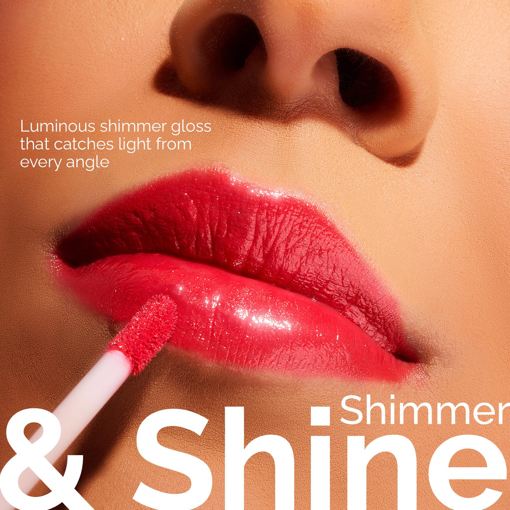 LuxeLip Matte Lipstick for Older Women & Hydrating Gloss in Chili Flake (8ml) – Non-Sticky, Luminous Shine