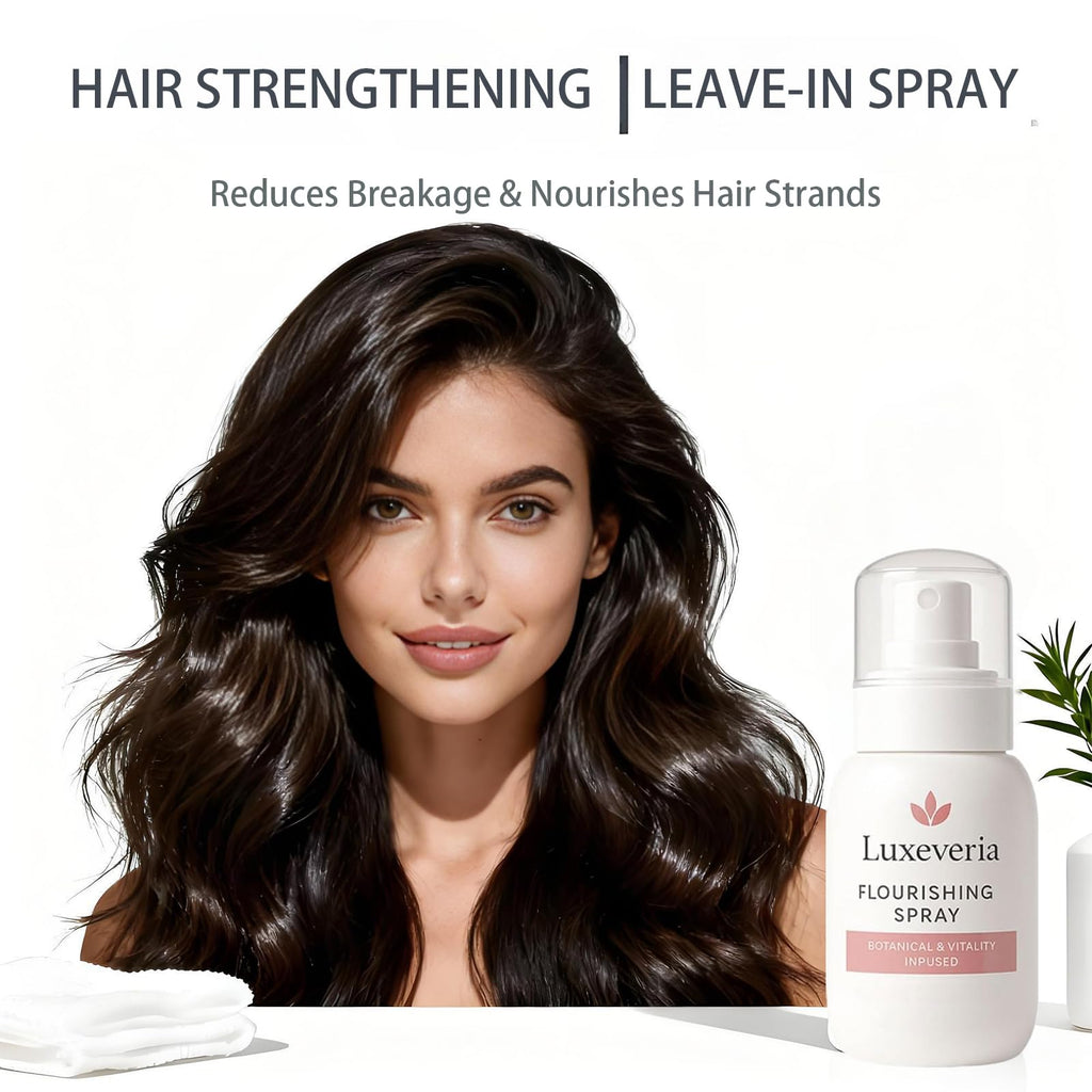 Luxeveria Flourishing Hair & Scalp Spray – Thicker, Stronger Hair | Non-Greasy