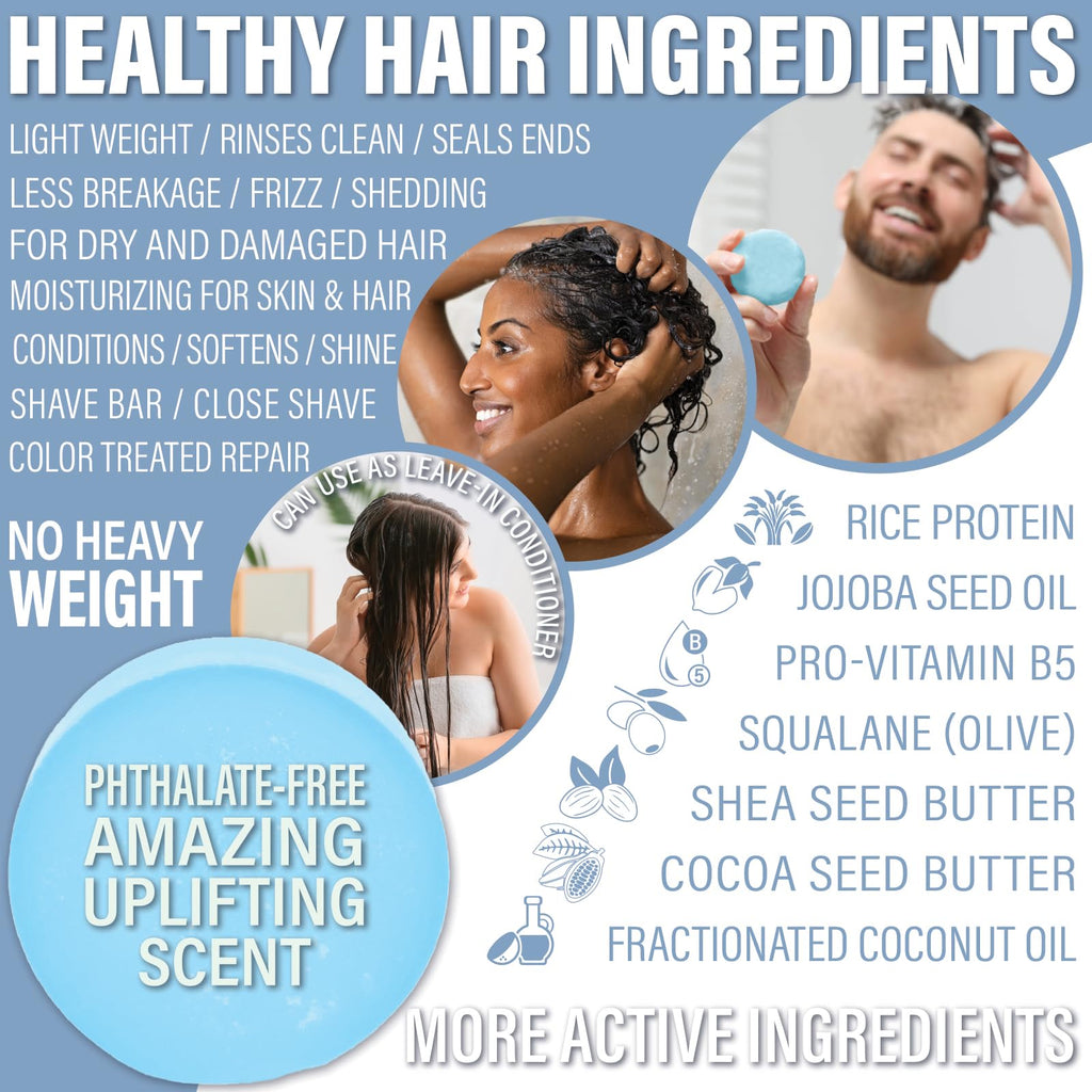 Luxiny Travel Shampoo & Conditioner Bar – Plant-Based, TSA Compliant, Eco-Friendly, Bay Rum 200g