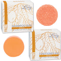 Luxiny Mango Shampoo & Conditioner Bar Set – Sulfate-Free, Travel-Ready, Made in USA