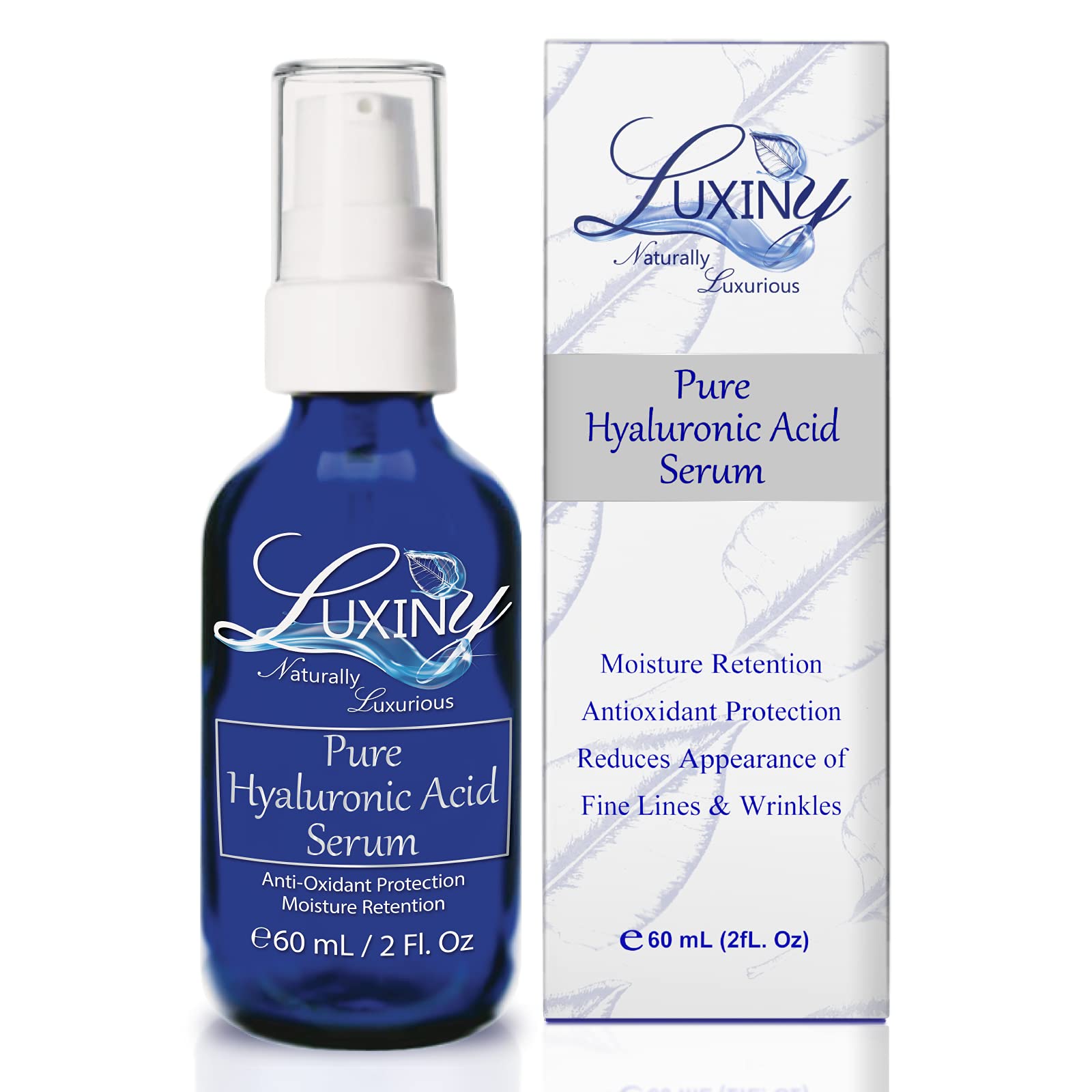 Luxiny Pure Hyaluronic Acid Serum – 2oz Double Size | Hydration, Anti-Aging, Fragrance-Free