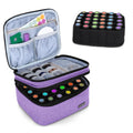 Luxja Essential Oil Carrying Case – Holds 30 Bottles (5ml-30ml) | Double-Layer Organizer (Lavender) - Bag Only