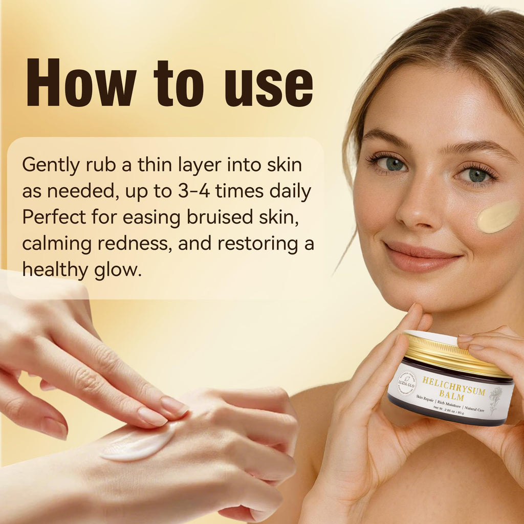 Luzia Glo Helichrysum Healing Balm – Ultra-Repair Skin Salve for Scars & Dry Skin