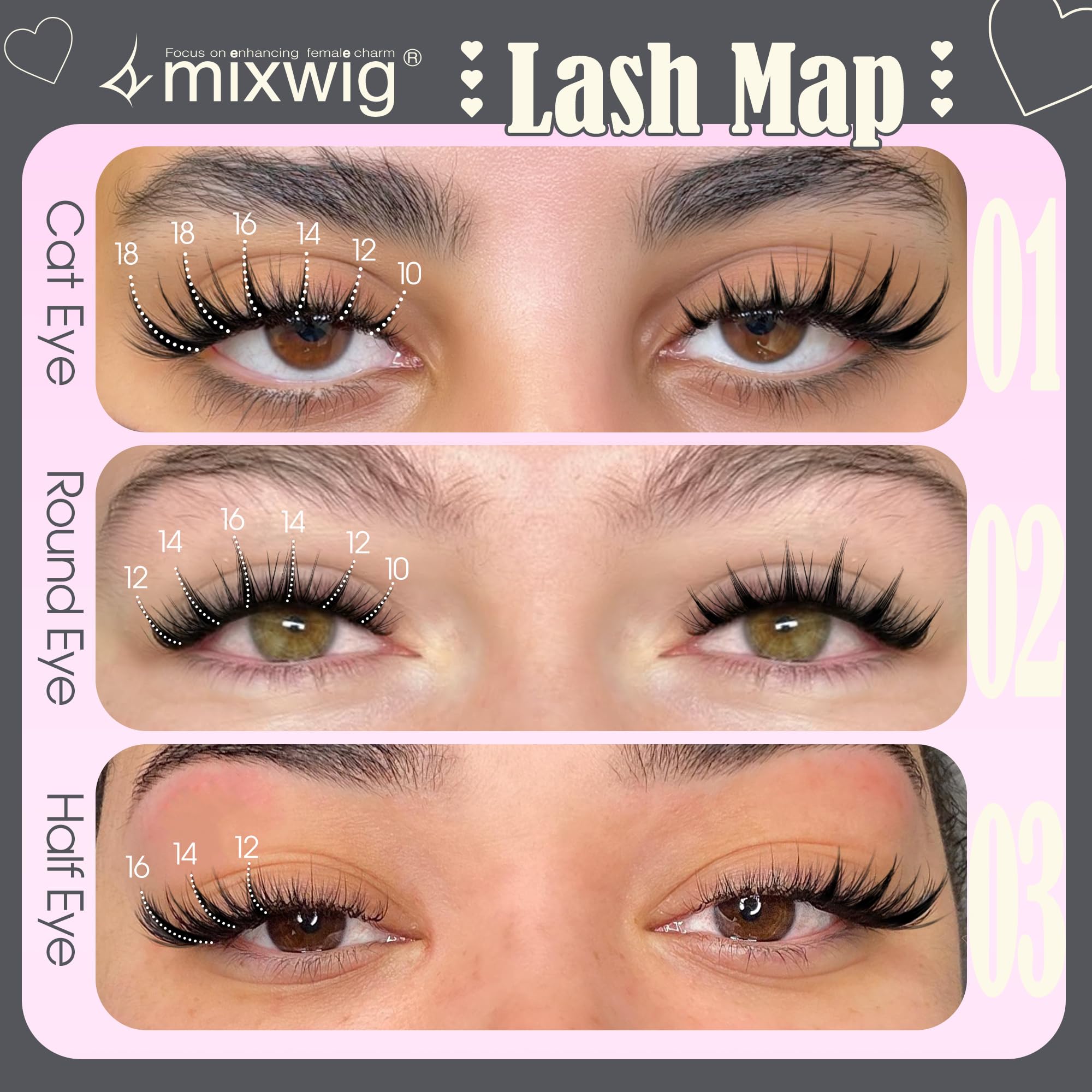Lvmixwig Manga Lash Clusters – Spiky Anime Lashes (10–18mm)