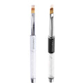 LWBTOSEE 2pcs Ombre Nail Brush Set – Rhinestone Handle for Gradient Nail Art, Gel & Polish