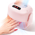 LXIANGN Nail Fan Dryer — Adjustable Wind, 100° Rotatable Head, Safe Hot & Cool Air for Regular Polish