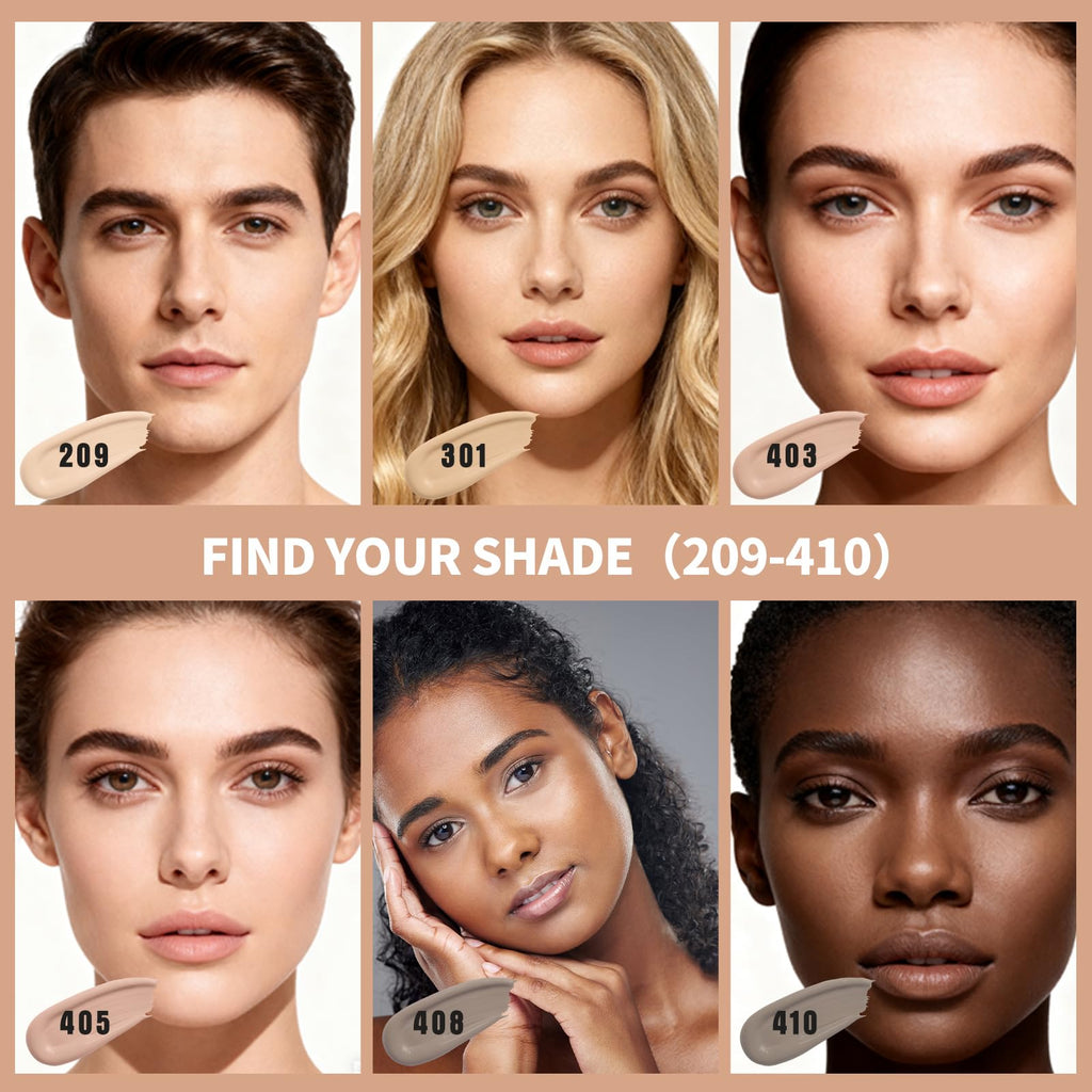 LXSKN 6-in-1 Matte Foundation with 1% Hyaluronic Acid – Shade 108 Light | All Skin Types