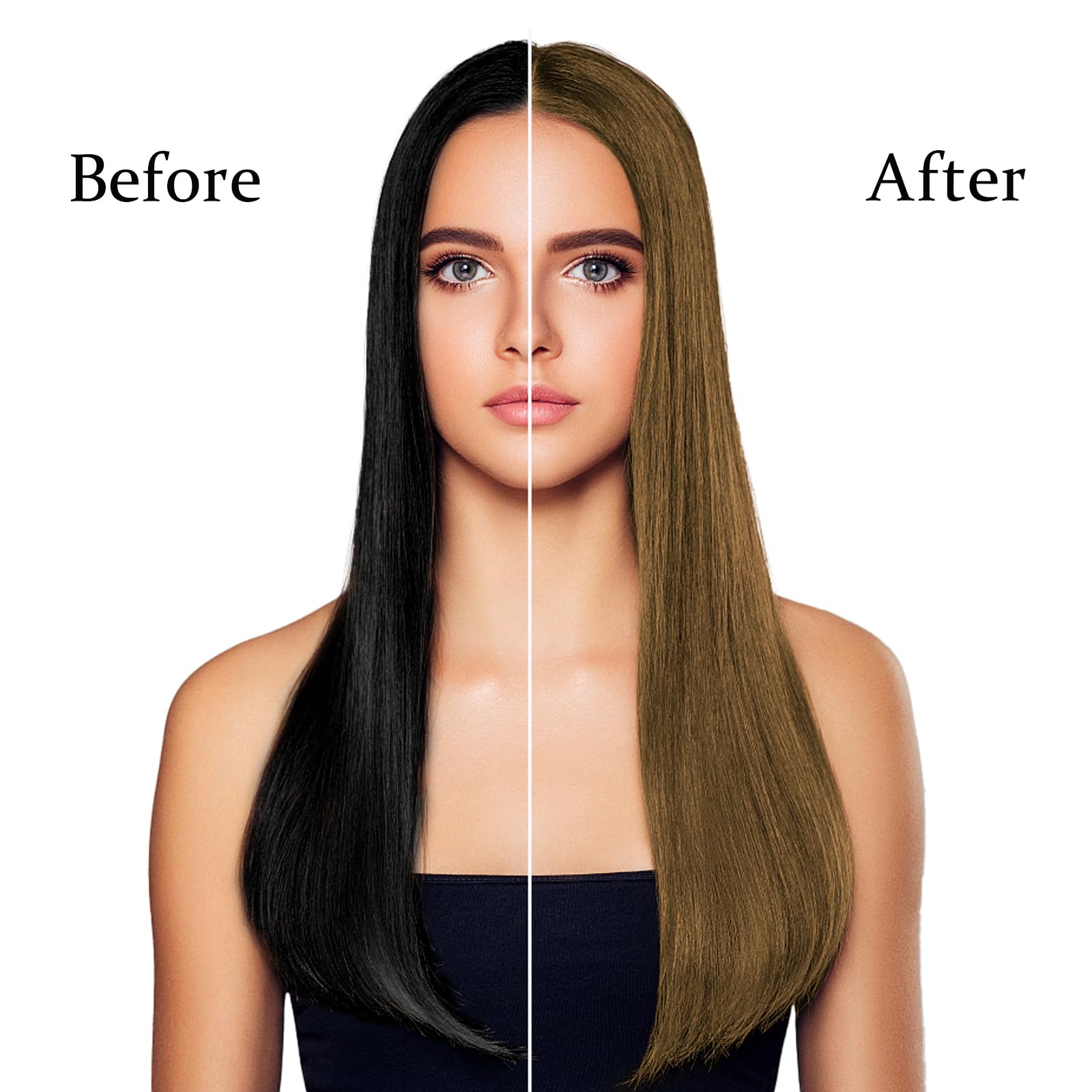 Lymznus Instant Light Brown Hair Dye Shampoo 3 in 1 – Herbal Coffee Color for Men & Women (500 ml)