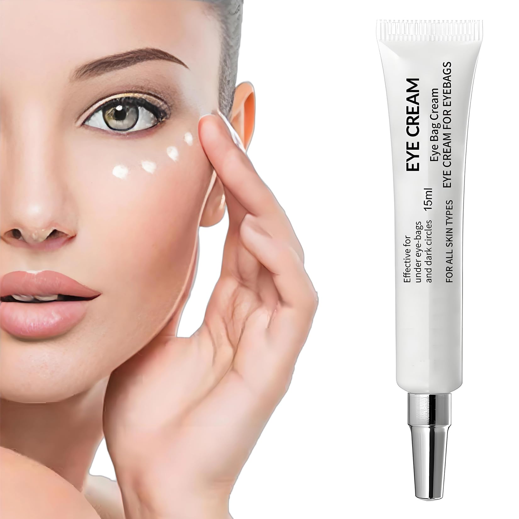 lymznus Caffeine Eye Cream for Dark Circles & Puffiness – Anti-Aging Under Eye Cream, All Skin Types, 0.5 fl oz