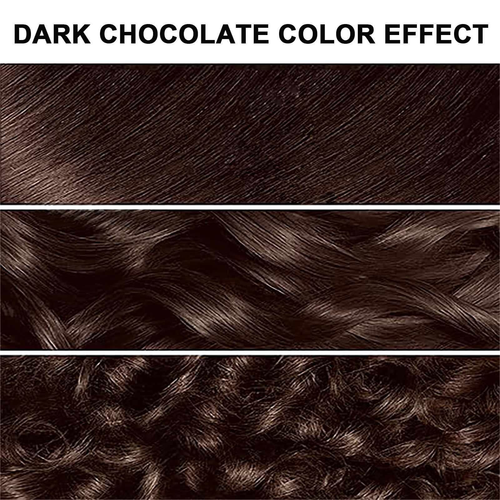 Lymznus Dark Chocolate Hair Dye Shampoo 3-in-1 for Gray Coverage | 500ml