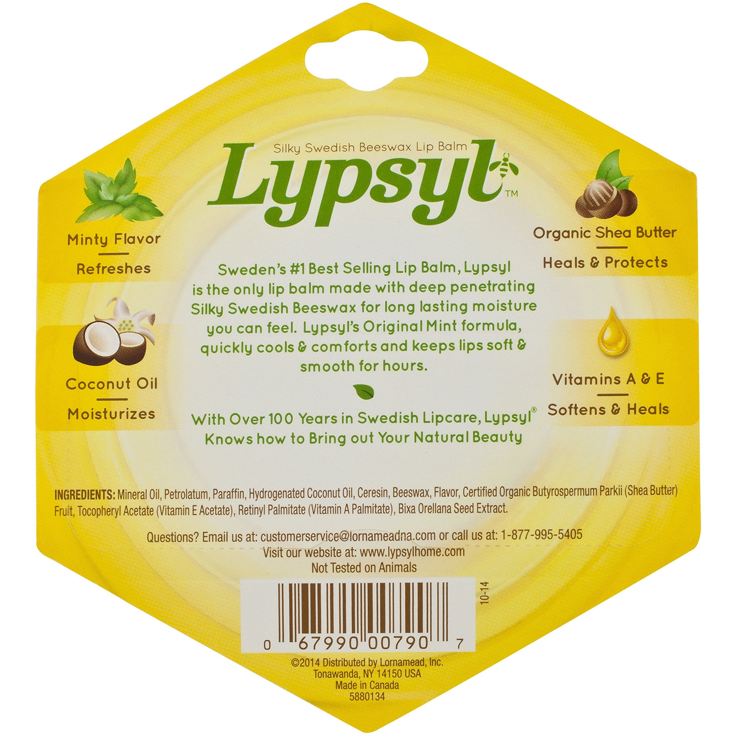 Lypsyl Intense Protection Original Mint Lip Balm 0.10 oz (3-Pack)