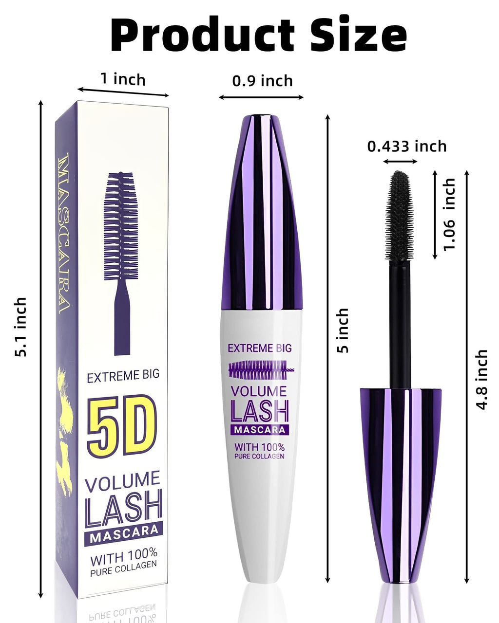 LYSdefeu 5D Colored Mascara – 6 Vibrant Shades, Waterproof, Volume & Length