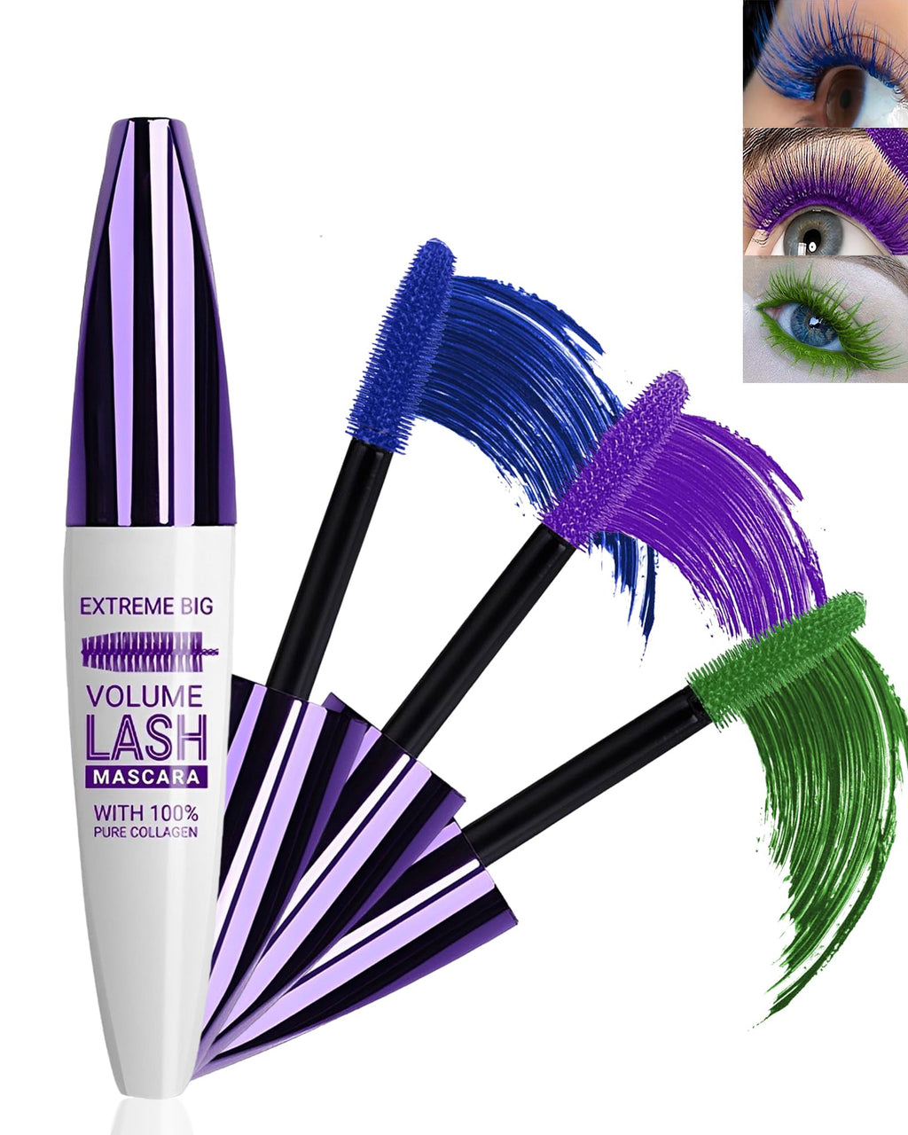 LYSdefeu 5D Colored Mascara – 6 Vibrant Shades, Waterproof, Volume & Length