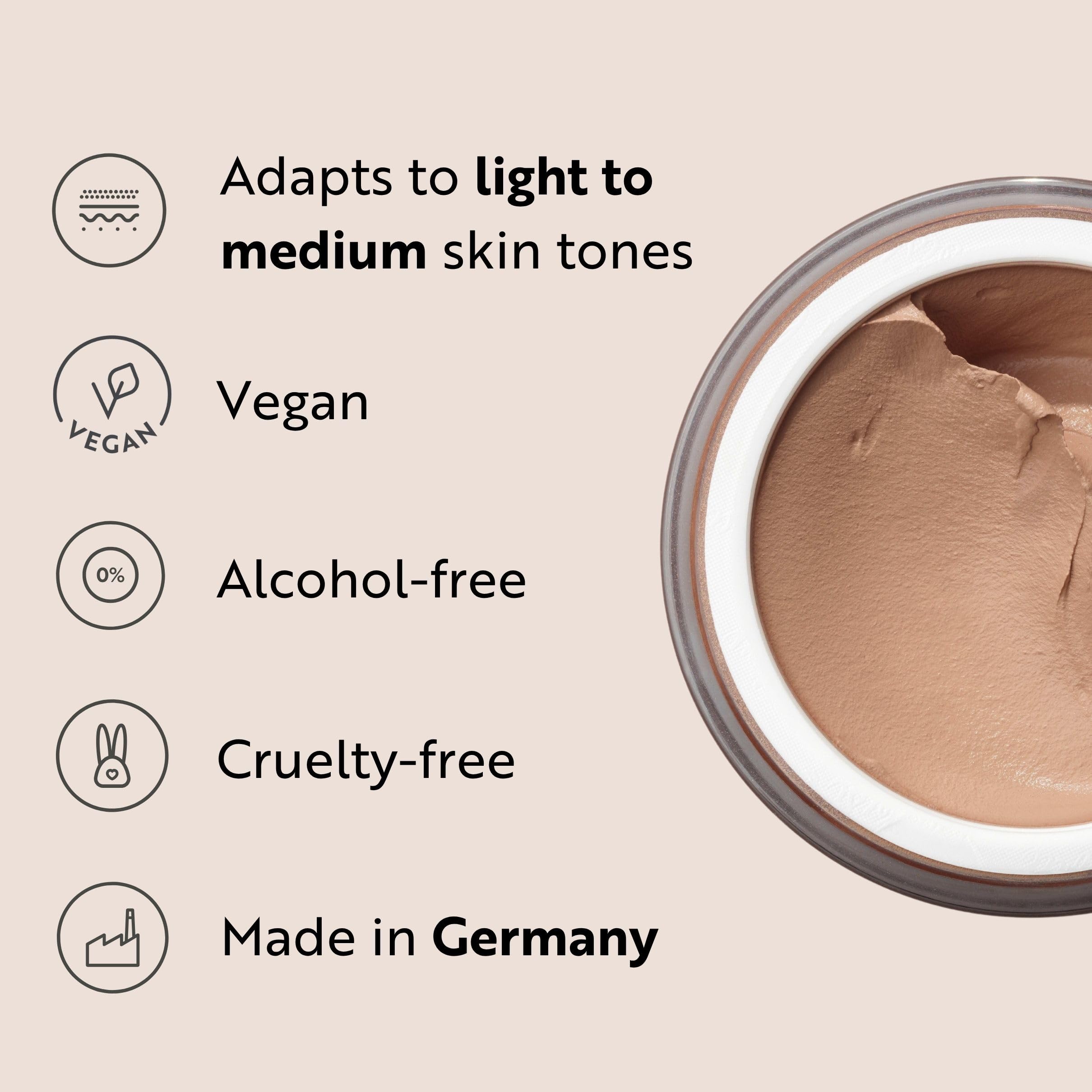 M. Asam Magic Finish Porcelain Teint Mousse — 4-in-1 Primer, Foundation, Concealer & Powder for Fair Skin
