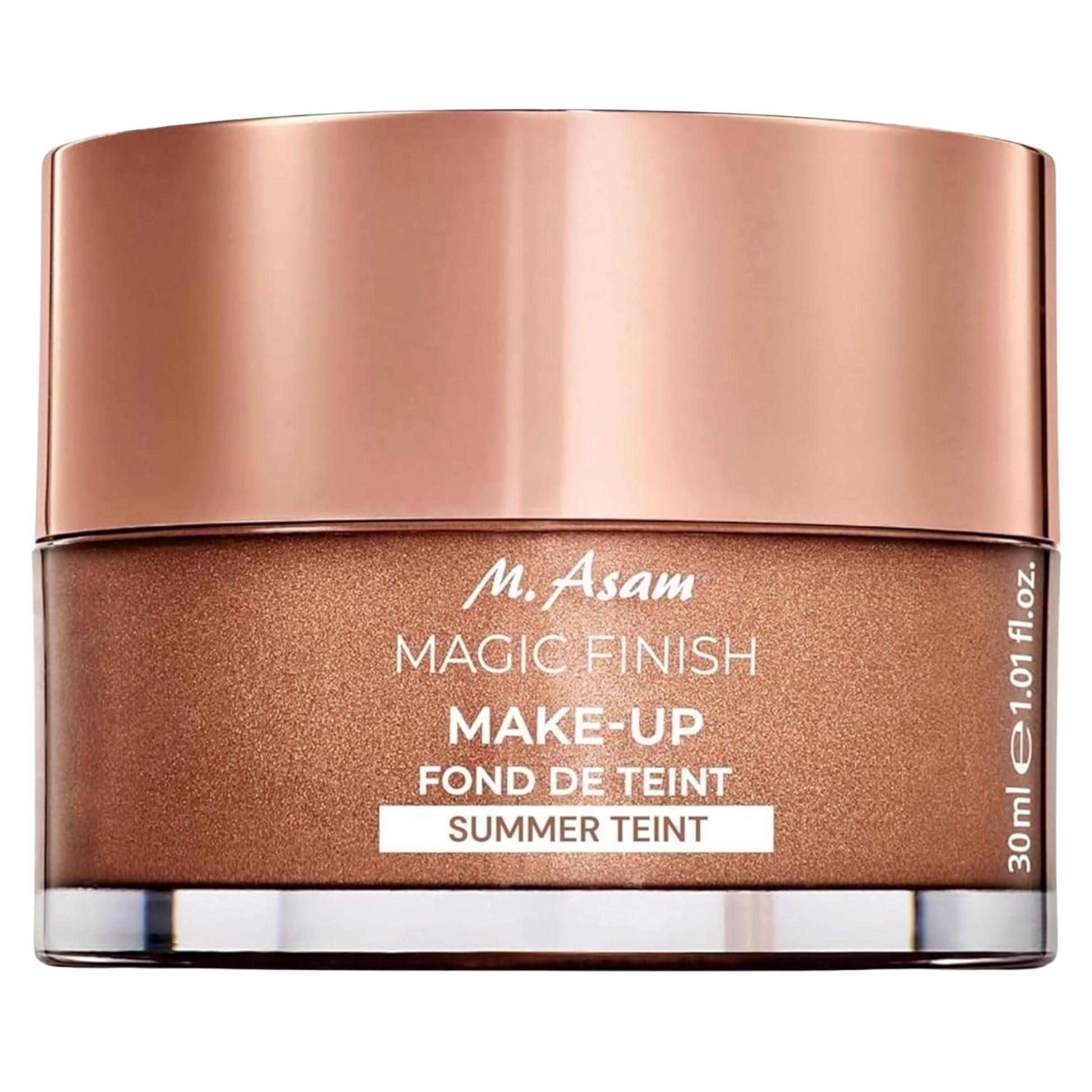 M. Asam Magic Finish Summer Teint Mousse – 4in1 Primer, Foundation, Concealer & Powder (Vegan, Medium–Deep)