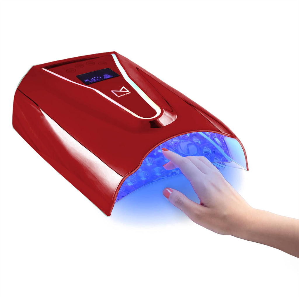 M Crystal Cure 128W UV Nail Lamp — Fast Gel Curing, Cordless Rechargeable, Auto Sensor