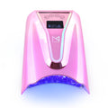 M Crystal Cure 128W UV Nail Lamp – Unicorn Purple, Cordless & Auto Sensor, 45 LEDs