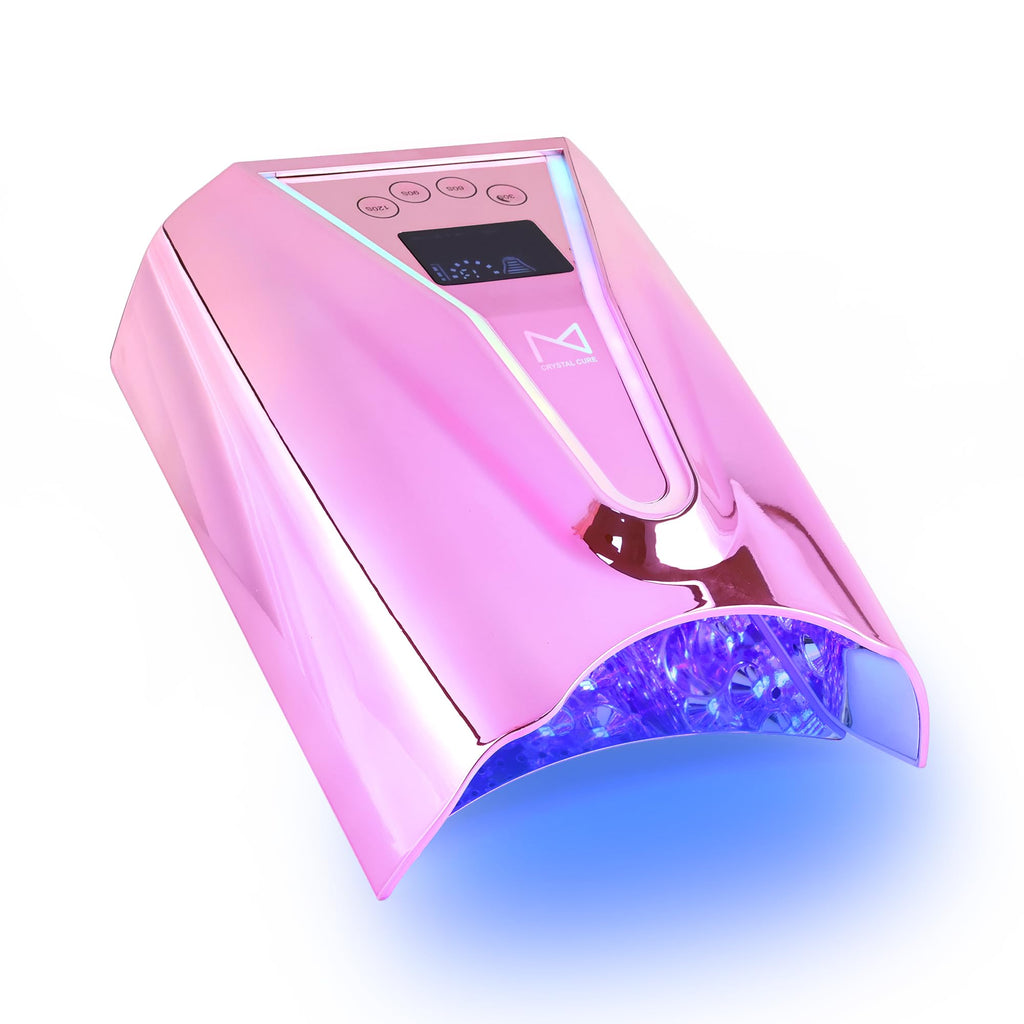 M Crystal Cure 128W UV Nail Lamp – Unicorn Purple, Cordless & Auto Sensor, 45 LEDs
